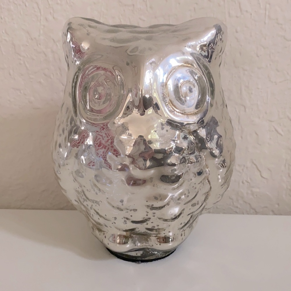 Mercury Glass Owl
